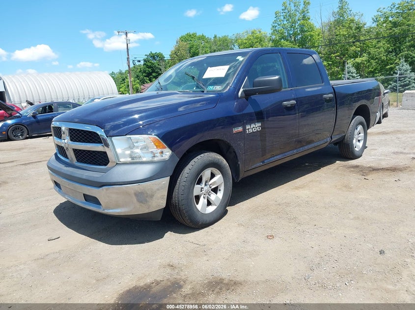 Vin: 1c6rr7st6js288391, lot: 45776779, ram 1500 tradesman  4x4 6'4 box 20182