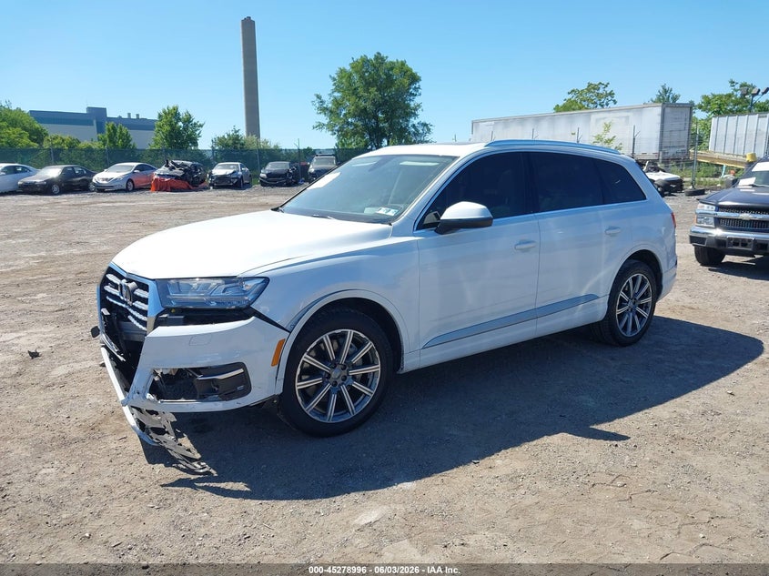 Vin: wa1vaaf75jd026529, lot: 45776820, audi q7 3.0t premium 20182