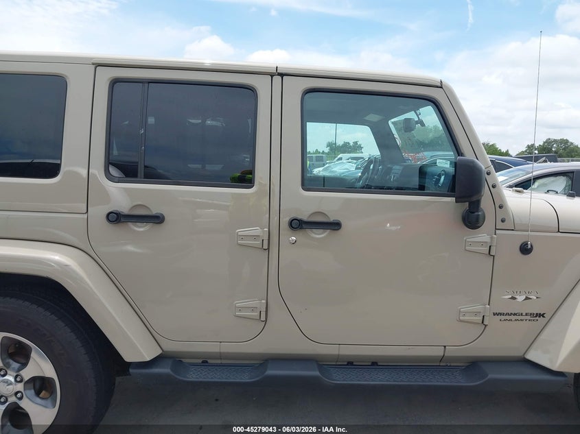 2018 Jeep Wrangler Jk Unlimited Sahara 4X4 VIN: 1C4BJWEG6JL847135 Lot: 45279043