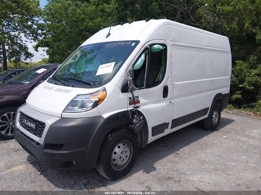 Vin: 3c6lrvcgxne111251, lot: 45776916, ram promaster 2500 high roof 136 wb 20222