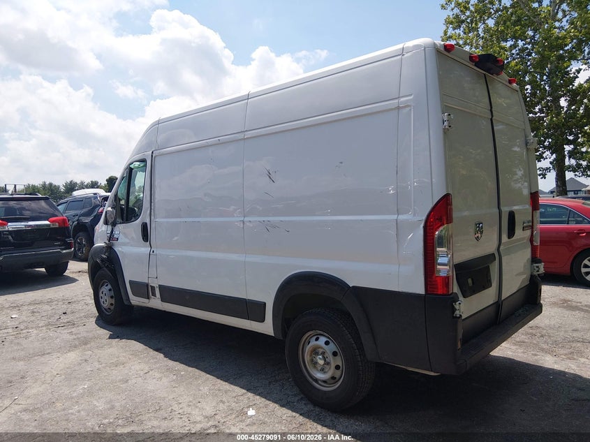 Vin: 3c6lrvcgxne111251, lot: 45776916, ram promaster 2500 high roof 136 wb 20223