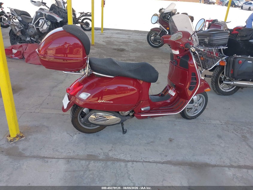 2007 Vespa Gts 250 VIN: ZAPM459L575003696 Lot: 45279125