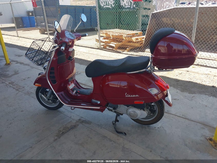 2007 Vespa Gts 250 VIN: ZAPM459L575003696 Lot: 45279125