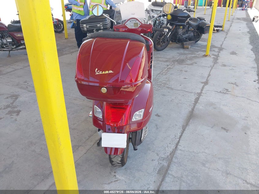 2007 Vespa Gts 250 VIN: ZAPM459L575003696 Lot: 45279125