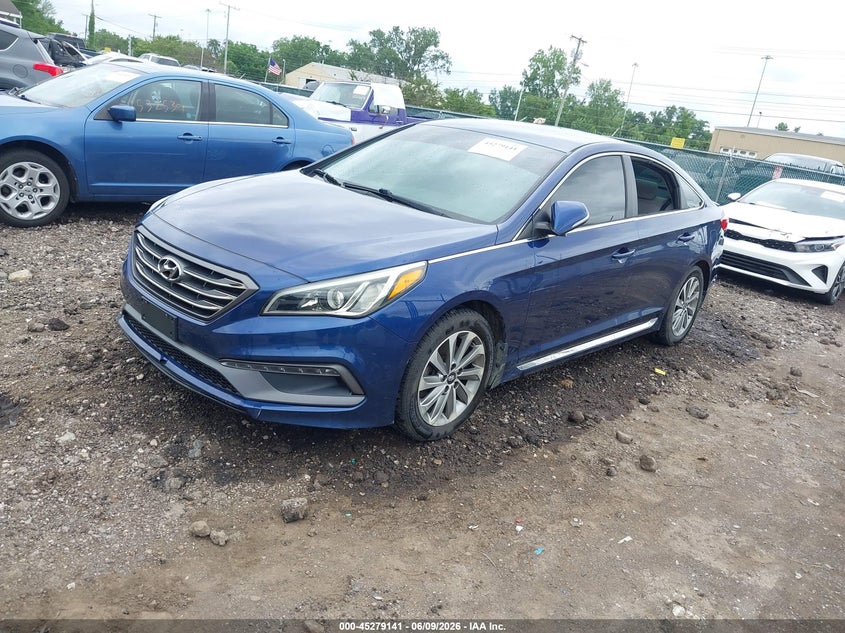 Vin: 5npe34af4gh282941, lot: 45776965, hyundai sonata sport 20162