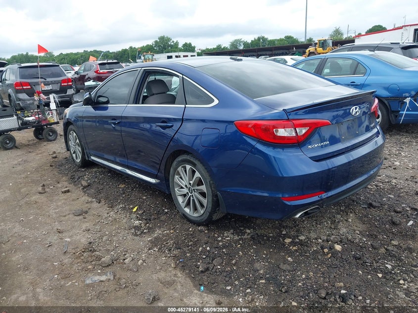 Vin: 5npe34af4gh282941, lot: 45776965, hyundai sonata sport 20163