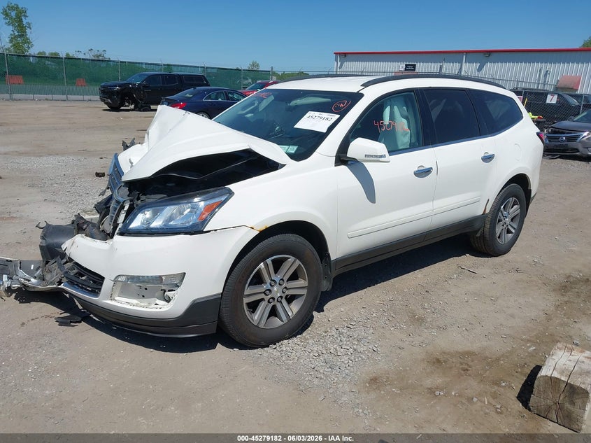 Vin: 1gnkvgkdxfj299283, lot: 45777006, chevrolet traverse 1lt 20152