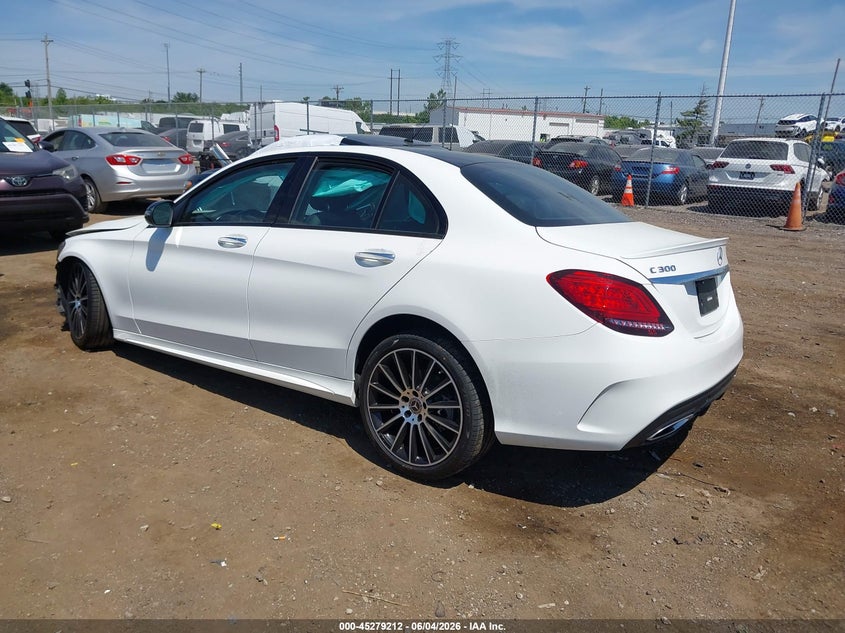 Vin: 55swf8eb9ku314847, lot: 45777036, mercedes-benz c 300 4matic 20193