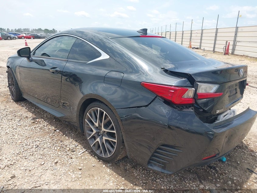 Vin: jthha5bc1g5002260, lot: 45777072, lexus rc 200t 20163