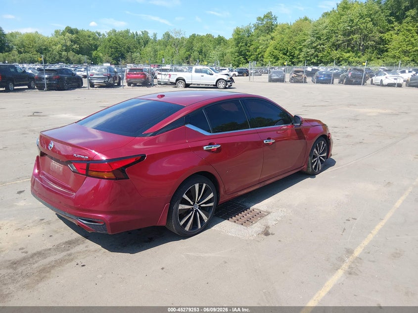 Vin: 1n4bl4fv7kc112926, lot: 45777077, nissan altima 2.5 platinum 20194
