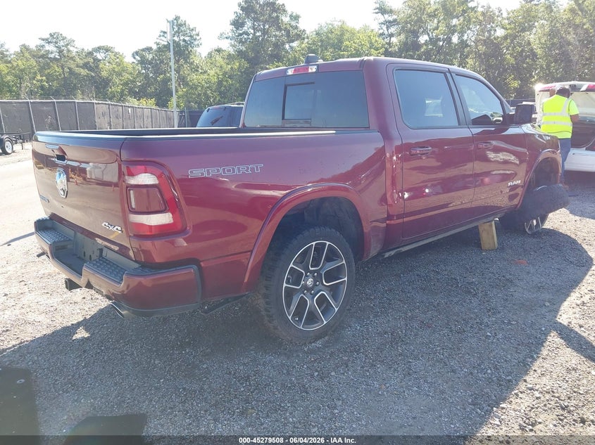 Vin: 1c6srfjt0mn607297, lot: 45777332, ram 1500 laramie  4x4 5'7 box 20214