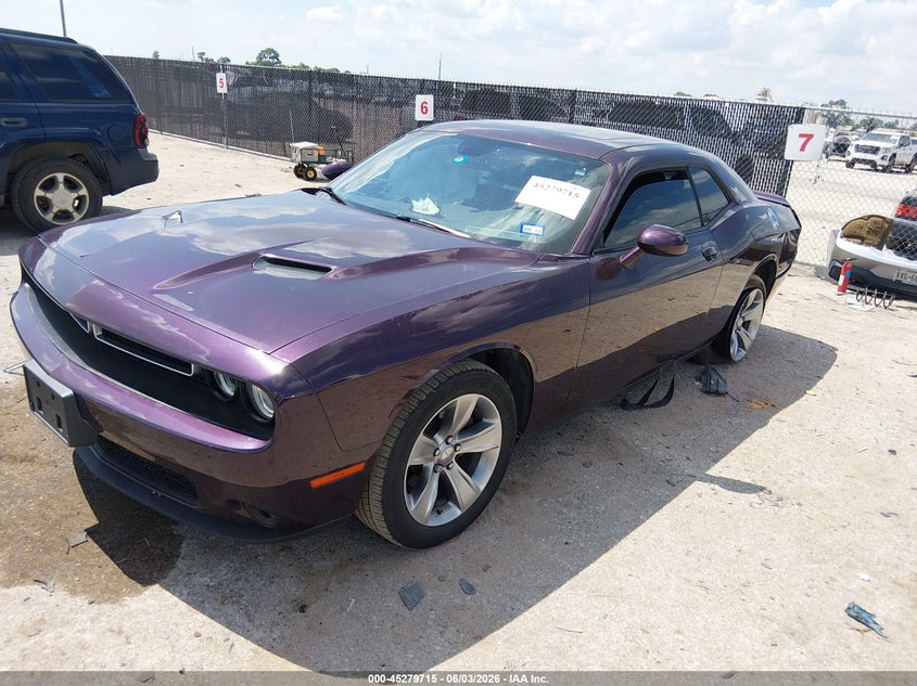 Vin: 2c3cdzag1lh206630, lot: 45777539, dodge challenger sxt 20202