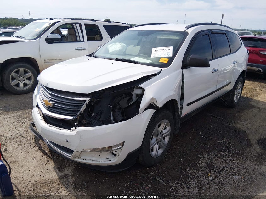 Vin: 1gnkrfkd7hj329485, lot: 45777563, chevrolet traverse ls 20172