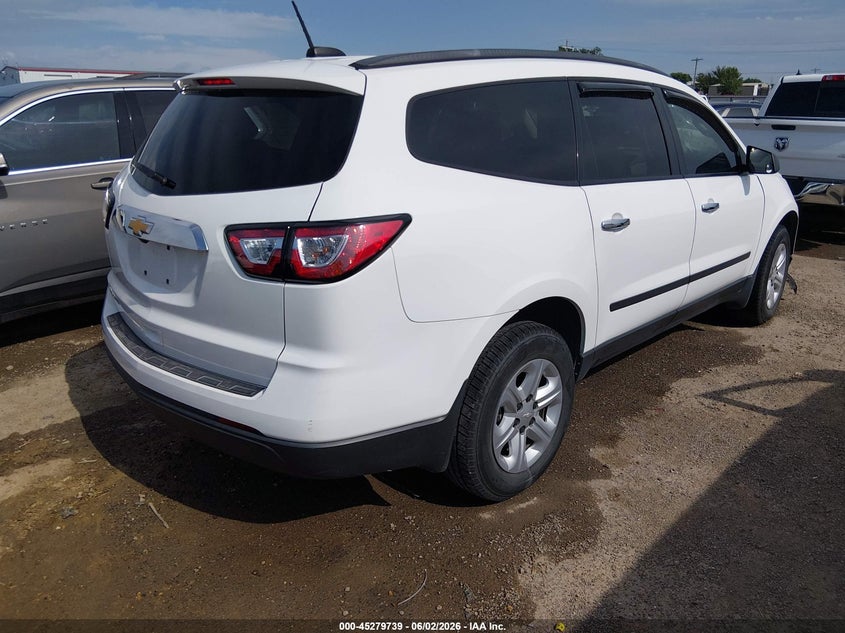 Vin: 1gnkrfkd7hj329485, lot: 45777563, chevrolet traverse ls 20174