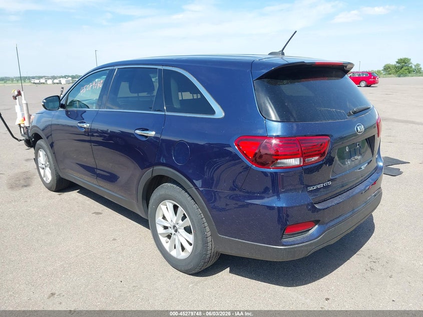 Vin: 5xypg4a3xkg537188, lot: 45777572, kia sorento 2.4l lx 20193