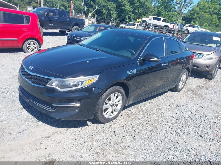 Vin: 5xxgt4l39gg086646, lot: 45777577, kia optima lx 20162