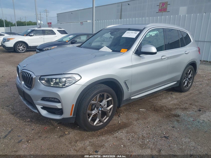 Vin: 5uxty5c01m9e20738, lot: 45777582, bmw x3 xdrive30i 20212