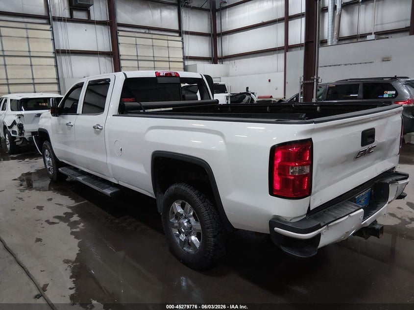 2015 Gmc SIERRA 3500Hd Denali white Lot 111045279776 Vin 1GT424E8XFF547476
