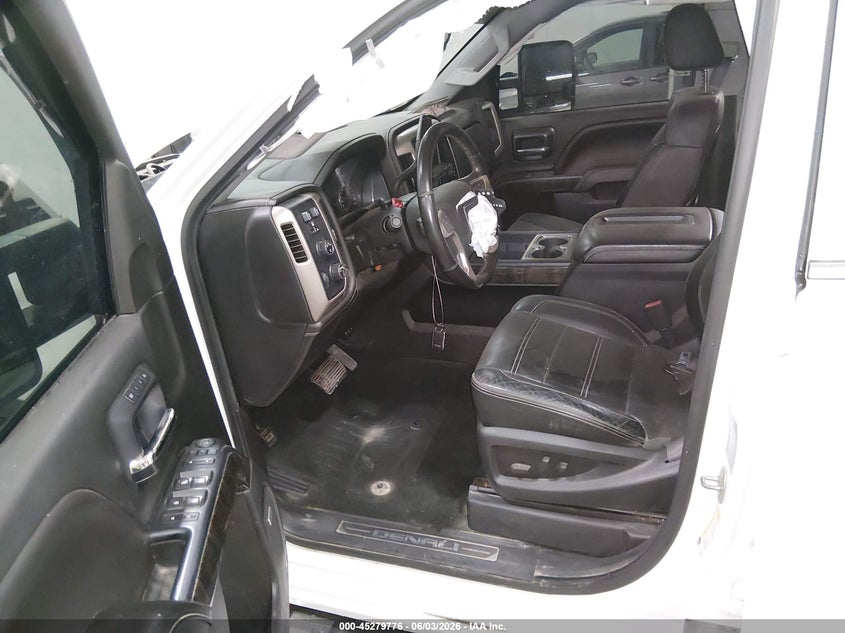 2015 Gmc SIERRA 3500Hd Denali white Lot 111045279776 Vin 1GT424E8XFF547476