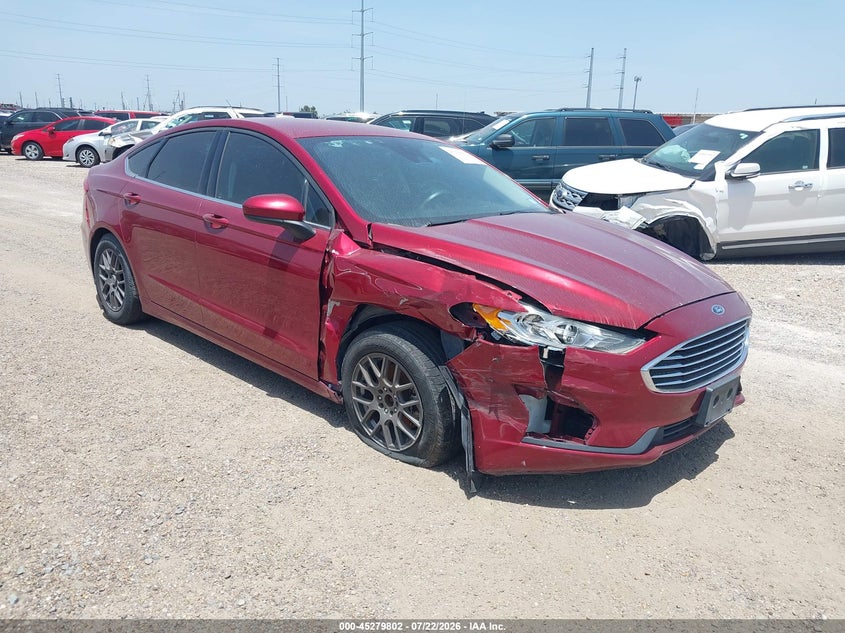 Vin: 3fa6p0g77kr170812, lot: 45777626, ford fusion s 20191