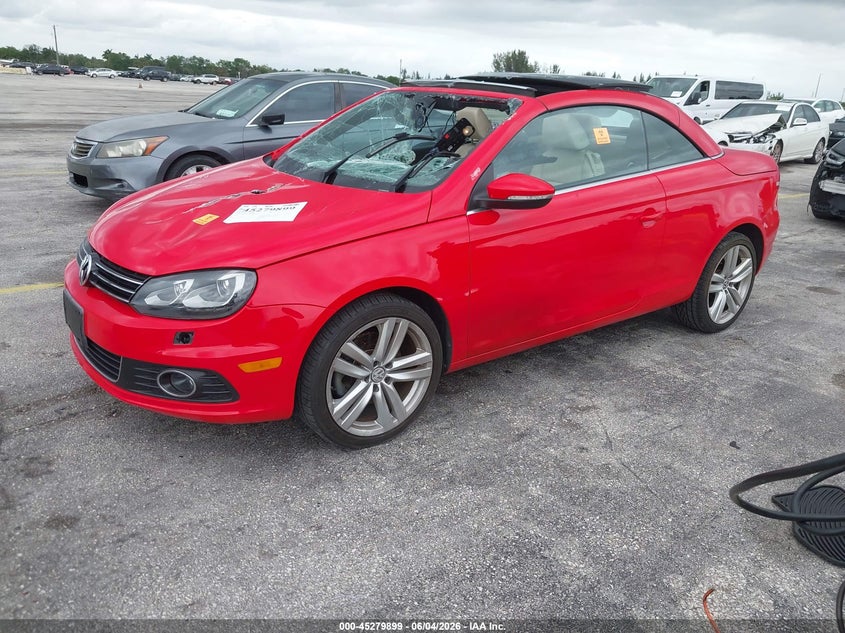 Vin: wvwfw8ah4fv001983, lot: 45777723, volkswagen eos executive edition 20152