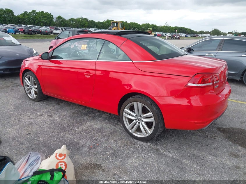 Vin: wvwfw8ah4fv001983, lot: 45777723, volkswagen eos executive edition 20153