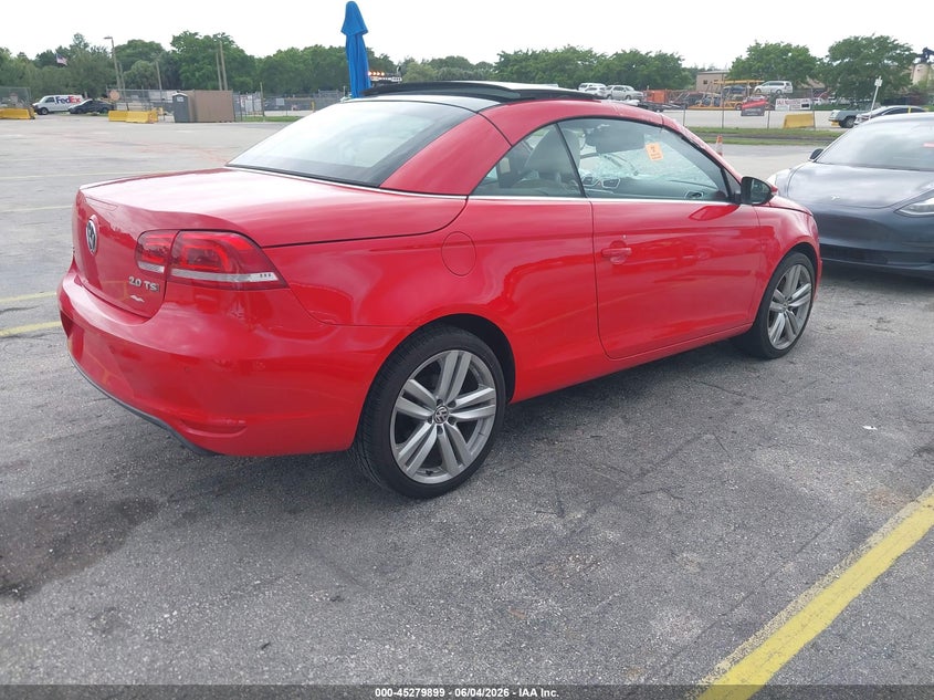 Vin: wvwfw8ah4fv001983, lot: 45777723, volkswagen eos executive edition 20154