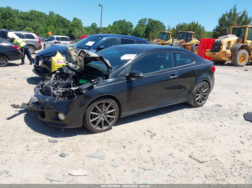 Vin: knafz6a32f5332817, lot: 45777768, kia forte koup sx 20152