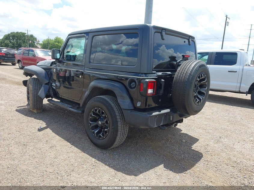 Vin: 1c4gjxag8kw619199, lot: 45777772, jeep wrangler sport s 4x4 20193