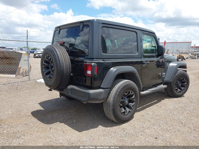Vin: 1c4gjxag8kw619199, lot: 45777772, jeep wrangler sport s 4x4 20194