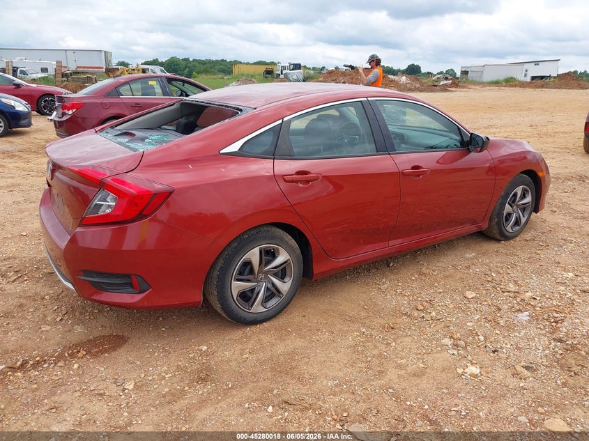 Vin: 19xfc2f66ke028257, lot: 45777842, honda civic lx 20194