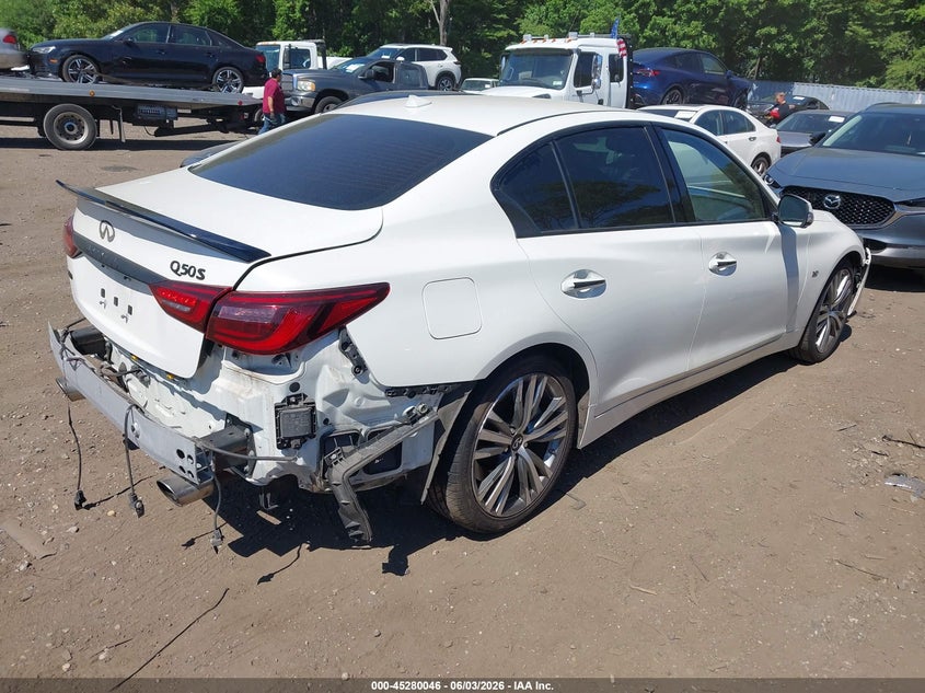 Vin: jn1ev7ar7lm252275, lot: 45777870, infiniti q50 sport awd 20204