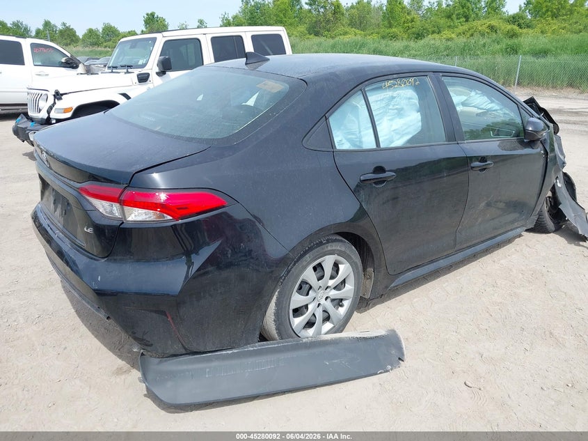 Vin: 5yfb4mde8pp011368, lot: 45777916, toyota corolla le 20234
