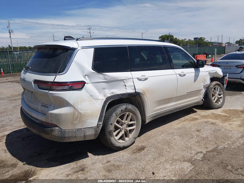 Vin: 1c4rjkag4p8815180, lot: 45777921, jeep grand cherokee l laredo 4x4 20234
