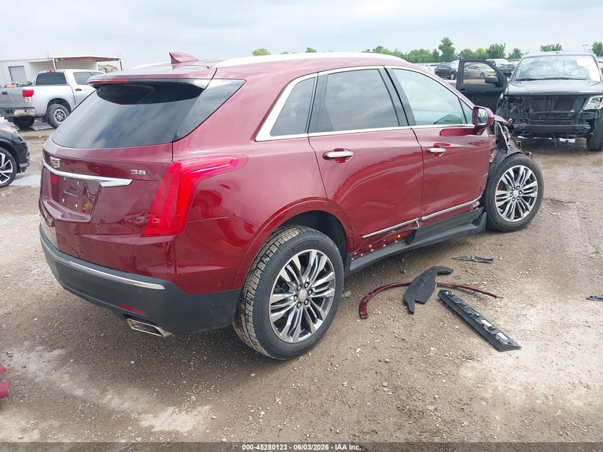 Vin: 1gyknfrs6jz198902, lot: 45777947, cadillac xt5 premium luxury 20184