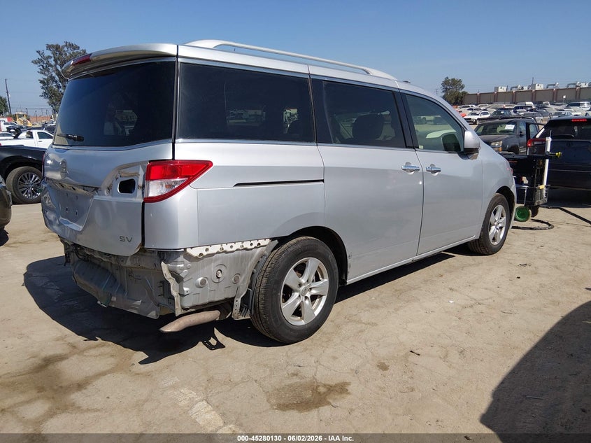 Vin: jn8ae2kp1d9070656, lot: 45777954, nissan quest sv 20134