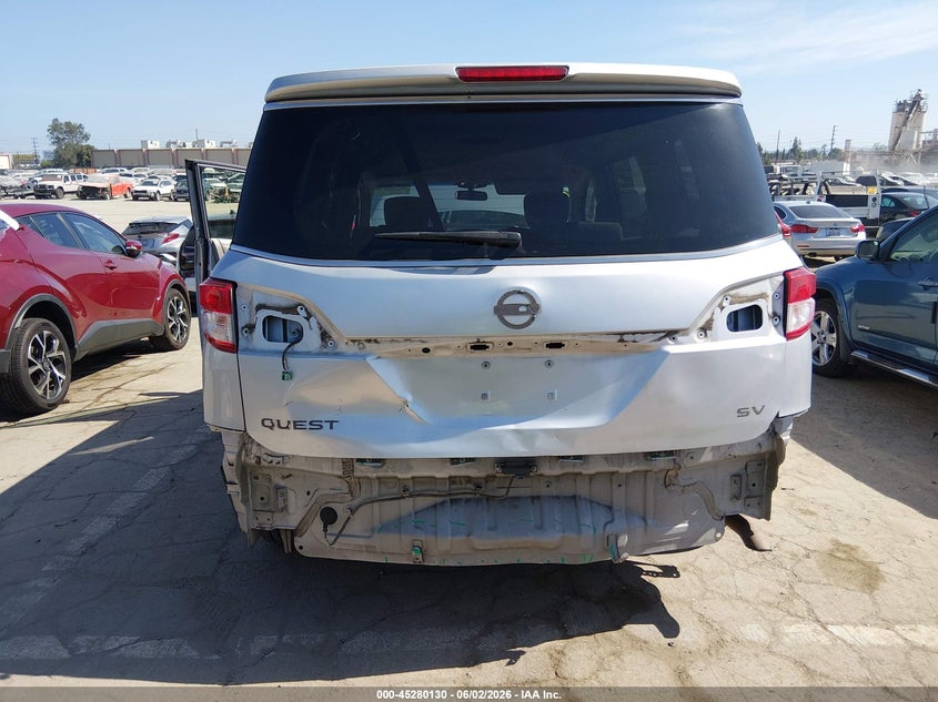 2013 Nissan Quest Sv VIN: JN8AE2KP1D9070656 Lot: 45280130
