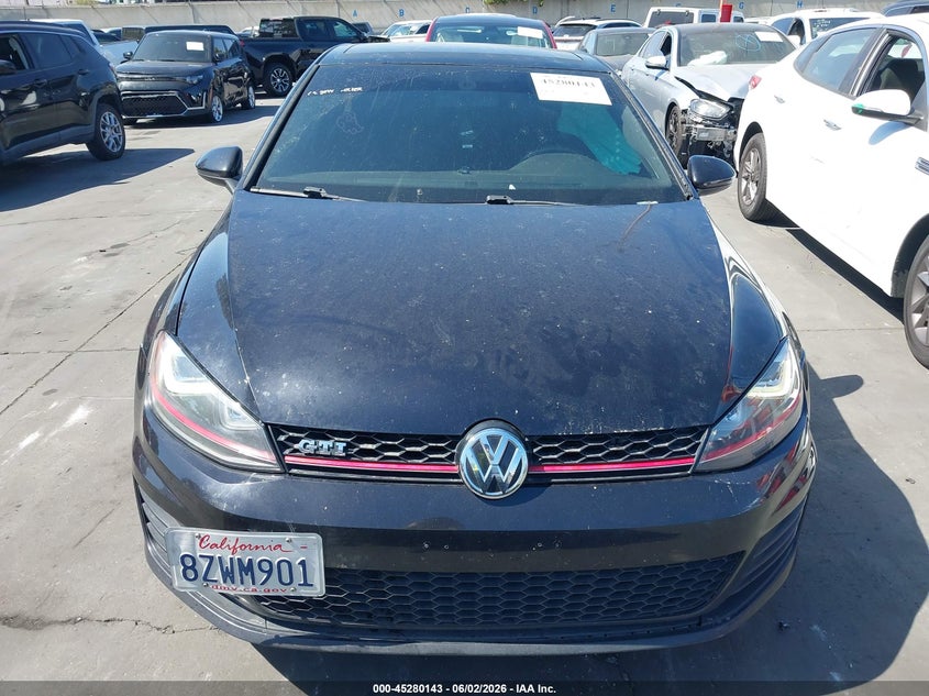 2016 Volkswagen Golf Gti Se 4-Door VIN: 3VW5T7AU0GM028800 Lot: 45280143
