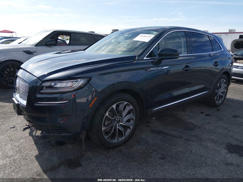 Vin: 2lmpj6k92mbl00895, lot: 45777971, lincoln nautilus reserve 20212