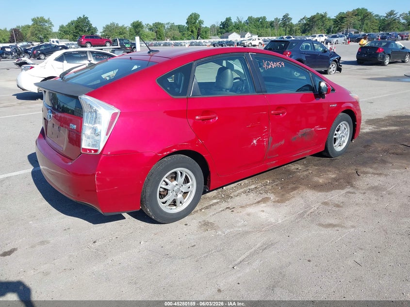 Vin: jtdkn3du3a1102865, lot: 45777983, toyota prius iv 20104