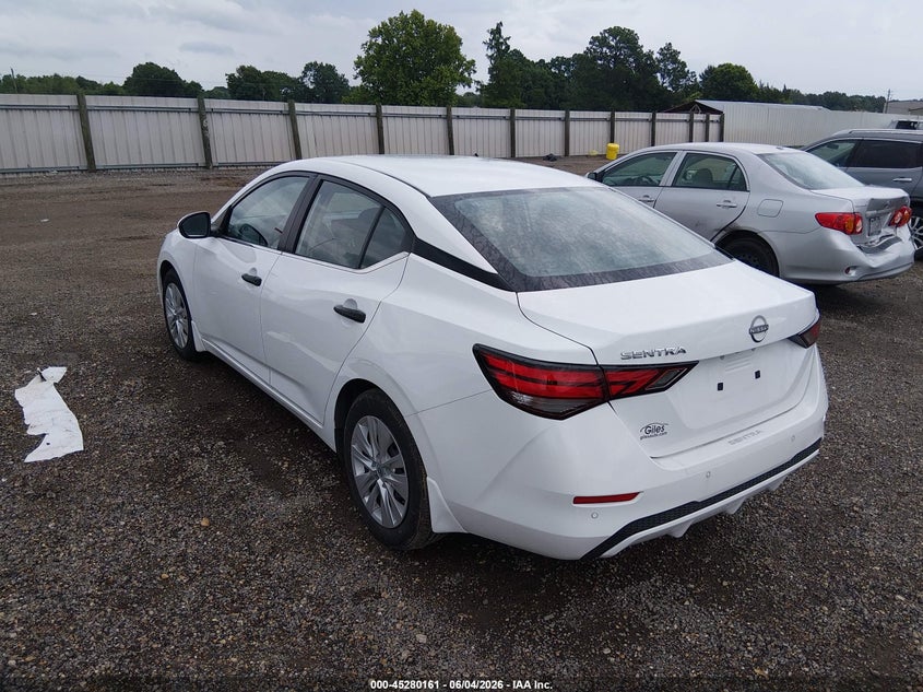 Vin: 3n1ab8bv1sy361383, lot: 45777985, nissan sentra s 20253