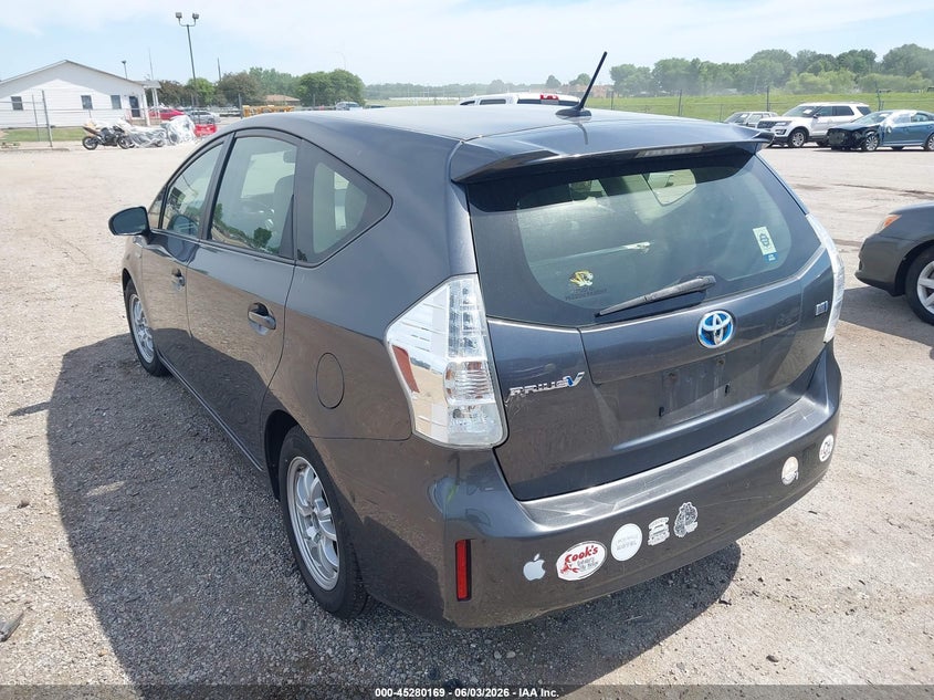 Vin: jtdzn3eu1e3359336, lot: 45777993, toyota prius v three 20143