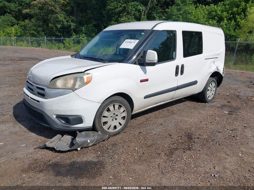 Vin: zfberfbb6h6e53289, lot: 45777995, ram promaster city tradesman slt 20172