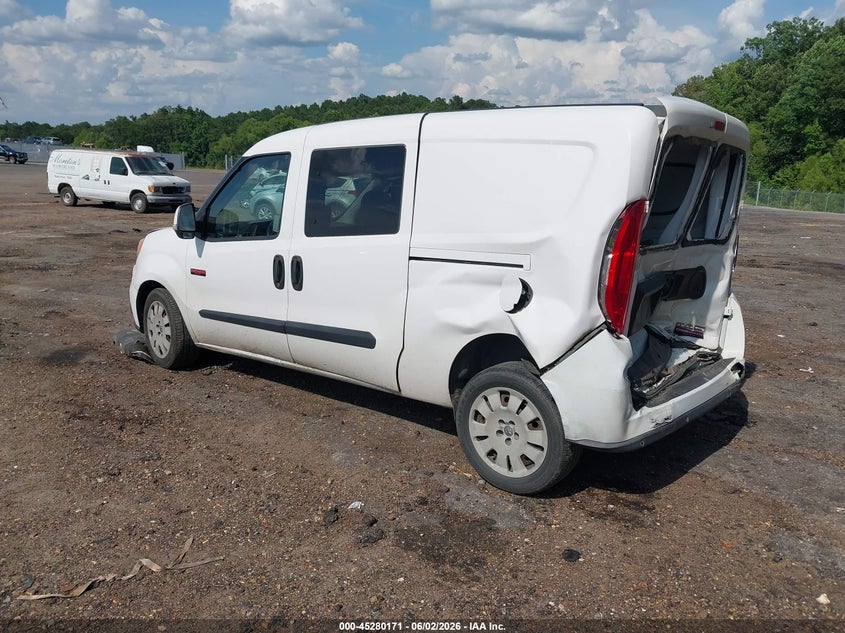 Vin: zfberfbb6h6e53289, lot: 45777995, ram promaster city tradesman slt 20173