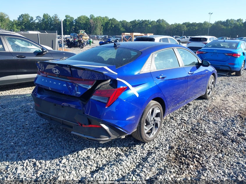 Vin: kmhlm4dj8su167645, lot: 45778049, hyundai elantra hybrid sel sport 20254