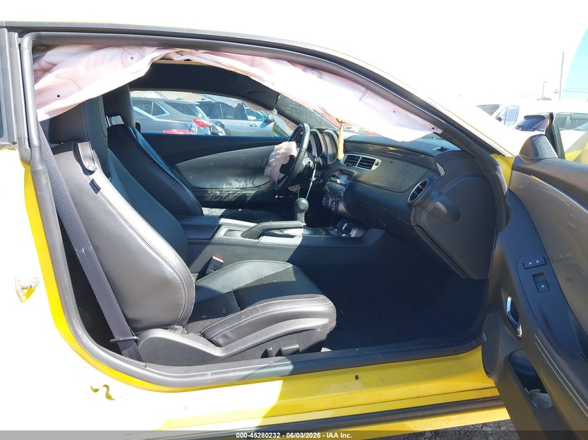 2012 Chevrolet Camaro 3.6 2Lt yellow Lot 111045280232 Vin 2G1FC1E35C9113682