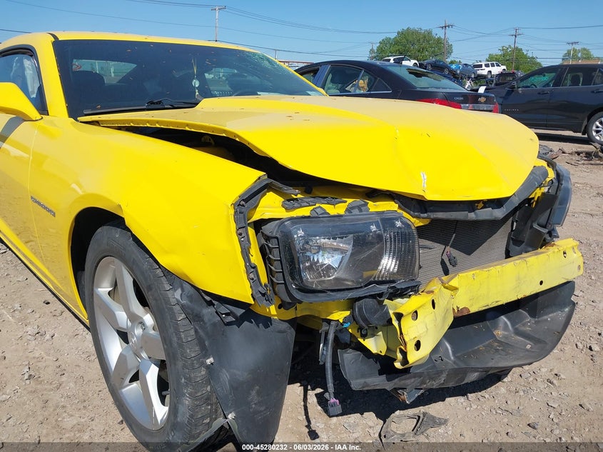 2012 Chevrolet Camaro 3.6 2Lt yellow Lot 111045280232 Vin 2G1FC1E35C9113682