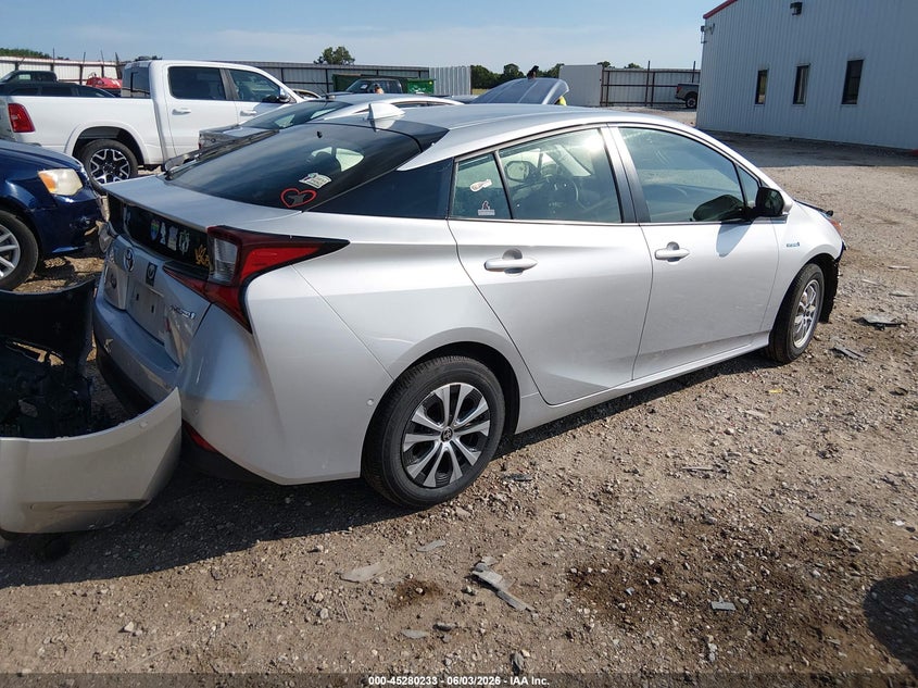 Vin: jtdl9mfu4m3030675, lot: 45778057, toyota prius le awd-e 20214