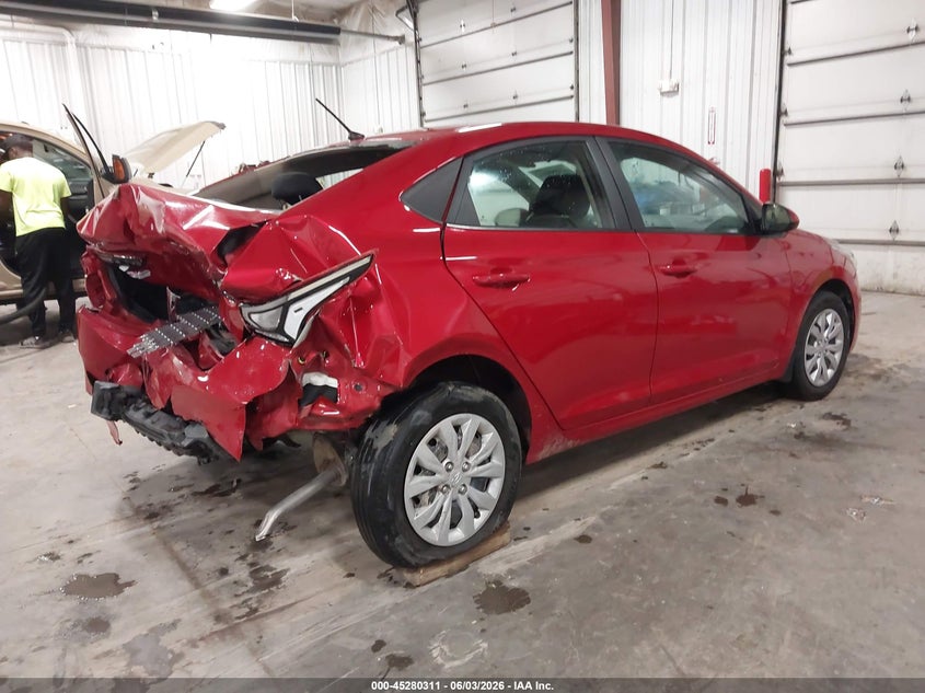 Vin: 3kpc24a67ne171912, lot: 45778135, hyundai accent se 20224
