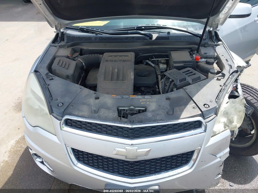 2012 Chevrolet Equinox 2.4 2Lt silver Lot 111045280368 Vin 2GNFLNEK0C6244663